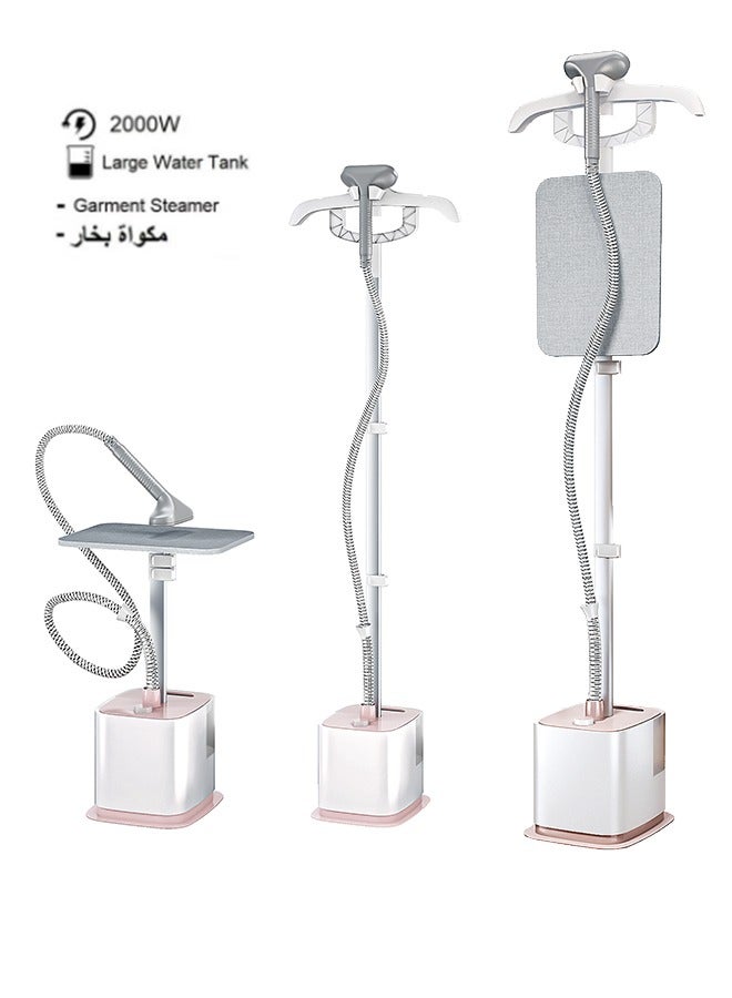 عربست مكواة بخار قوية بقوة 2000 واط، مكواة ملابس منزلية أحادية القطب مع لوح كي، مكواة بخار، خزان مياه كبير سعة 1.8 لتر لا يتطلب إضافة مياه متكررة - Image 1
